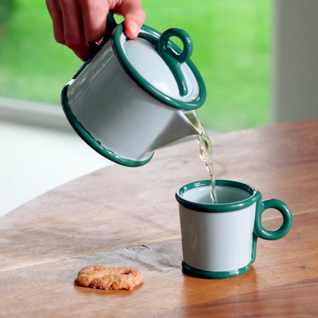 Green Loop Large Mug Set of 2