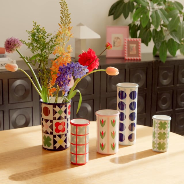 Hand-Painted Patch Clover Vase