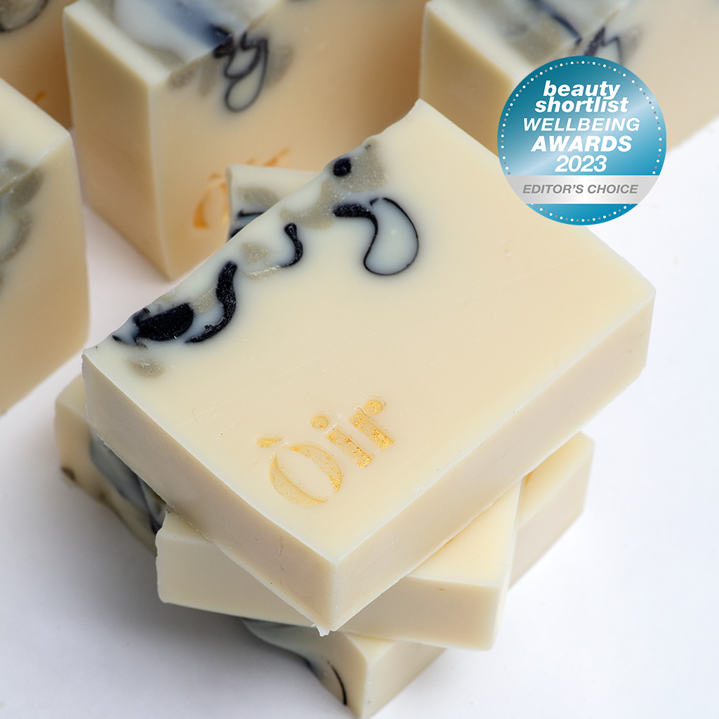 Peppermint, lavender, patchouli, tea tree soap
