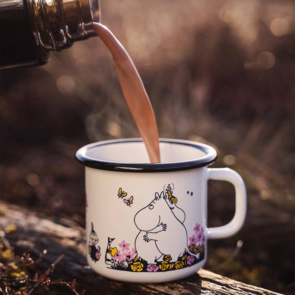 MUURLA | Moomin | Enamel Mug | Hug White | 0.25L