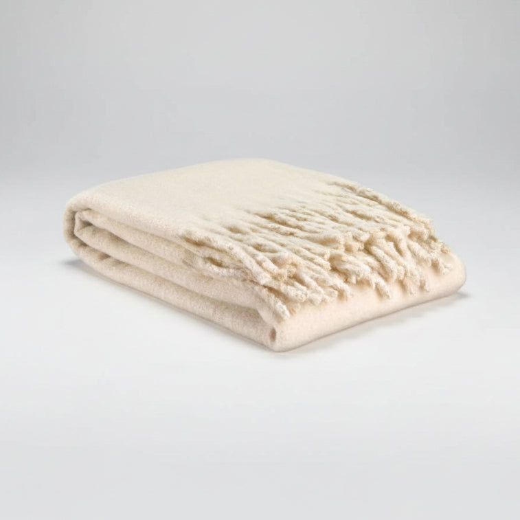 Plain Isabel Throw Neige