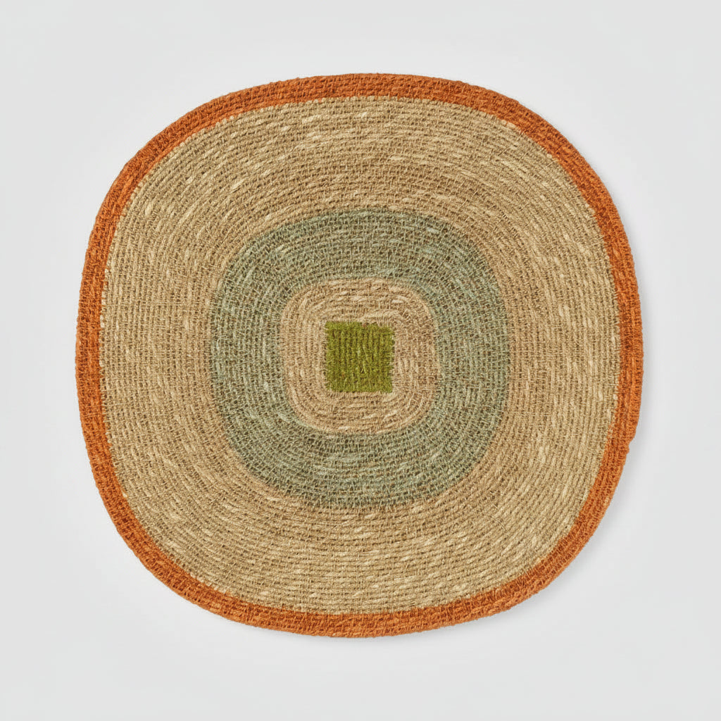 Mada Table Mat - Orange Blue