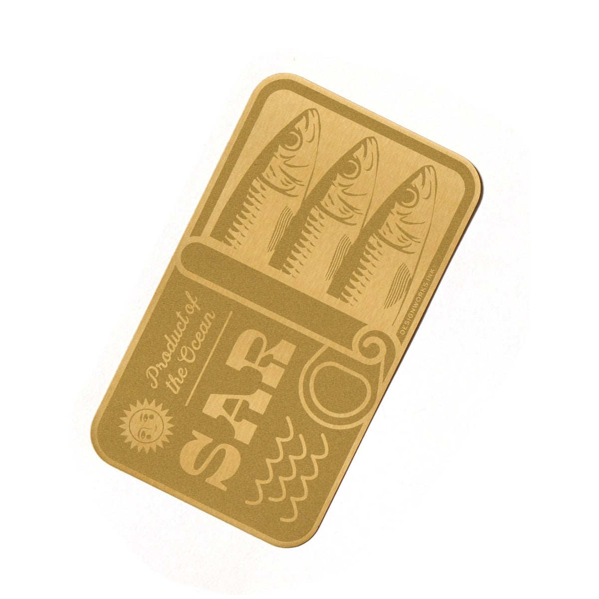 Designworks Ink Brass Bookmark - Sardines