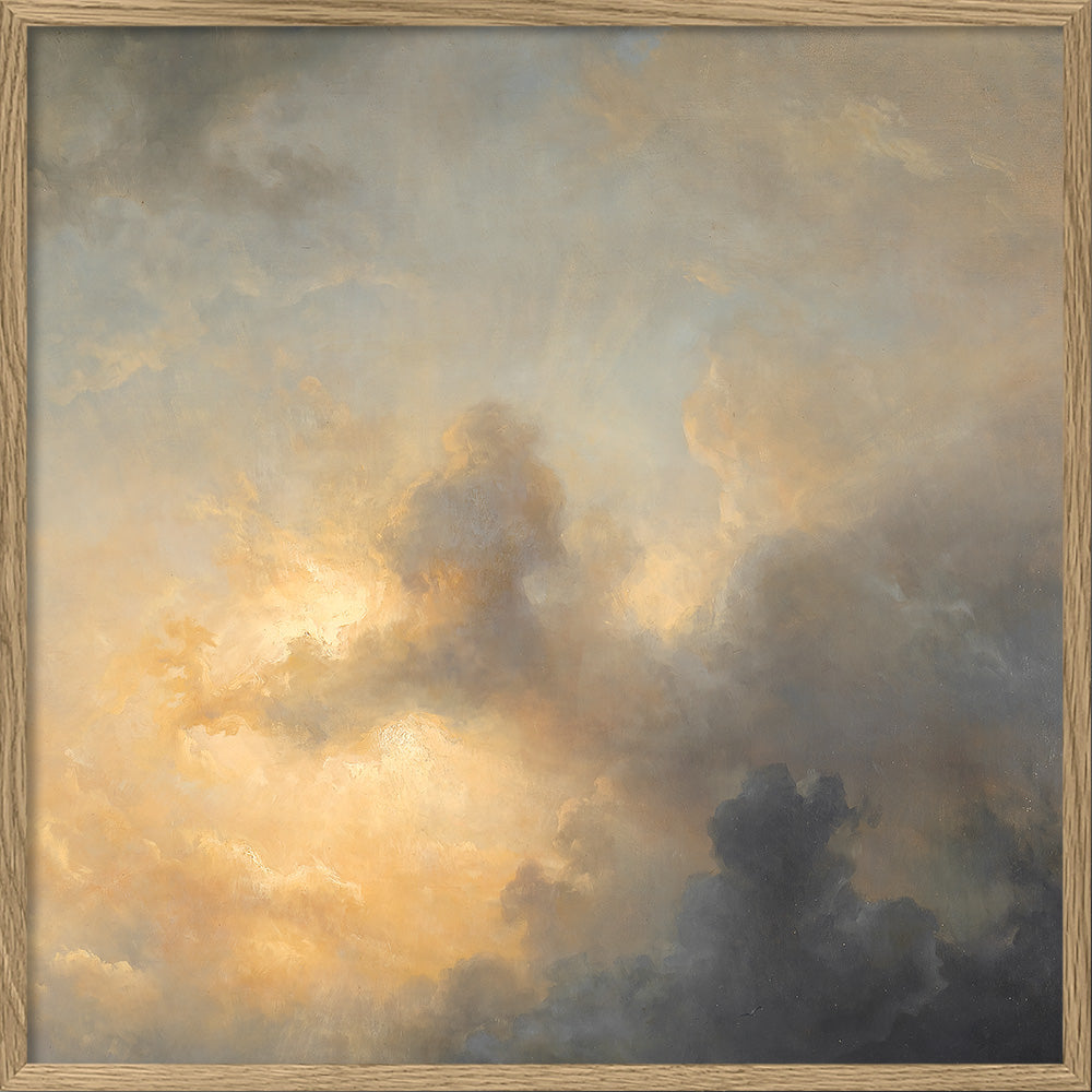 Clouds V Art Print in Blue Tones