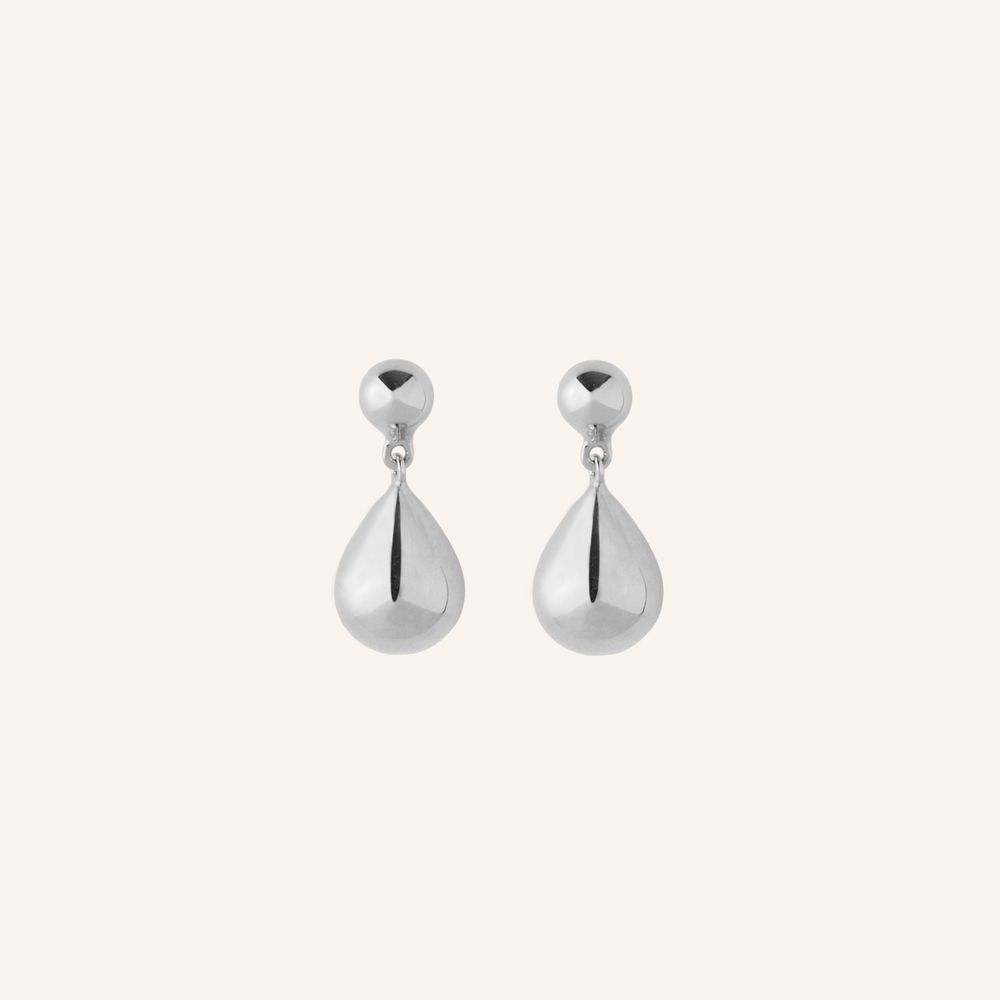 Driplet Raindrop Earrings in Gold or Silver