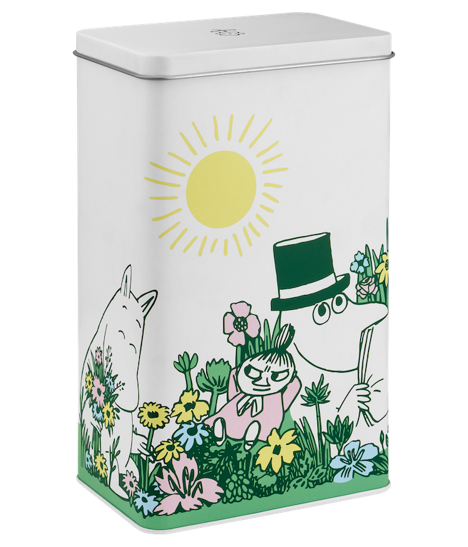 MOOMIN | Coffee Tin Jar | In The Garden | 20 x 11 x 8cm