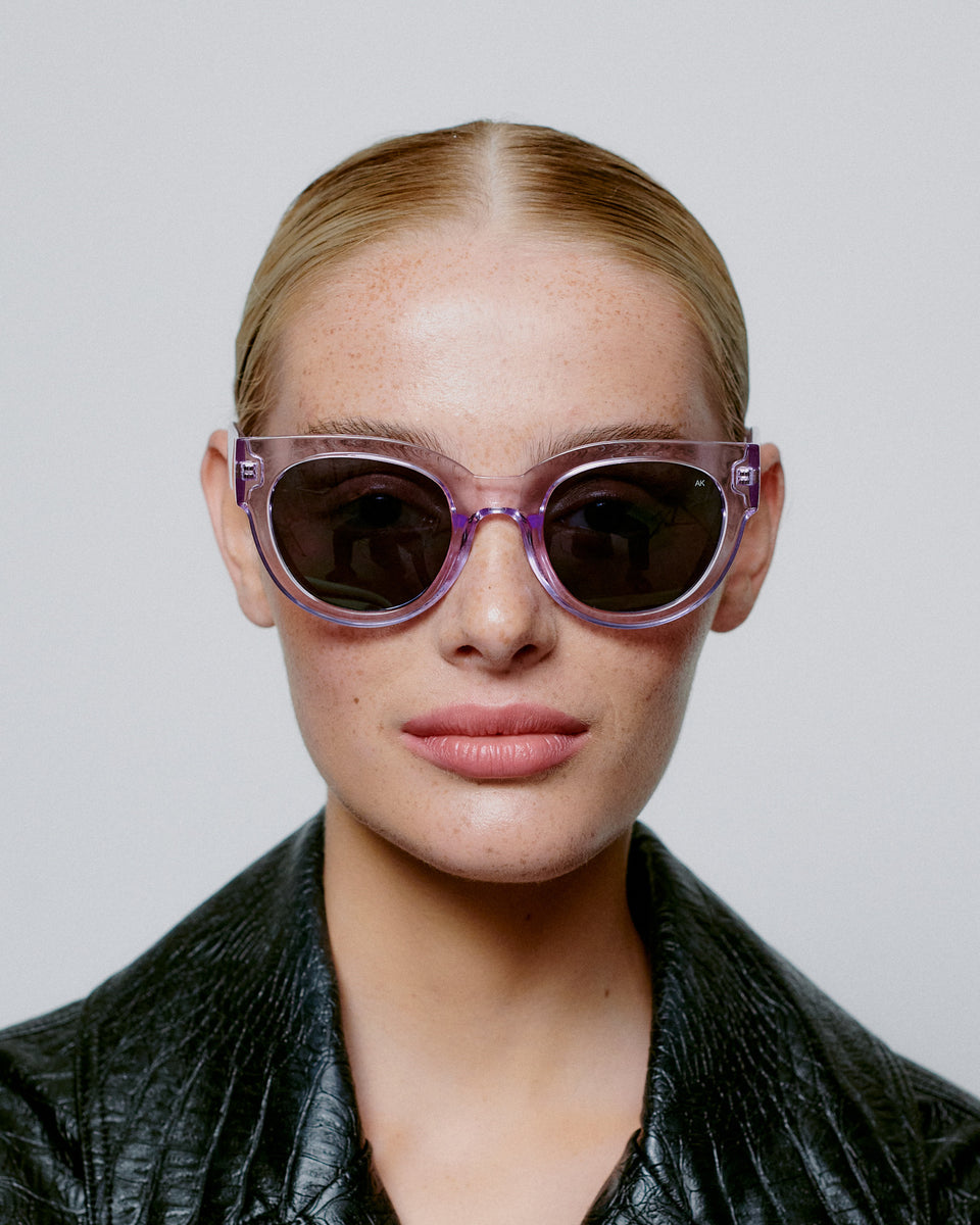 Lilly Lavender Transparent Sunglasses
