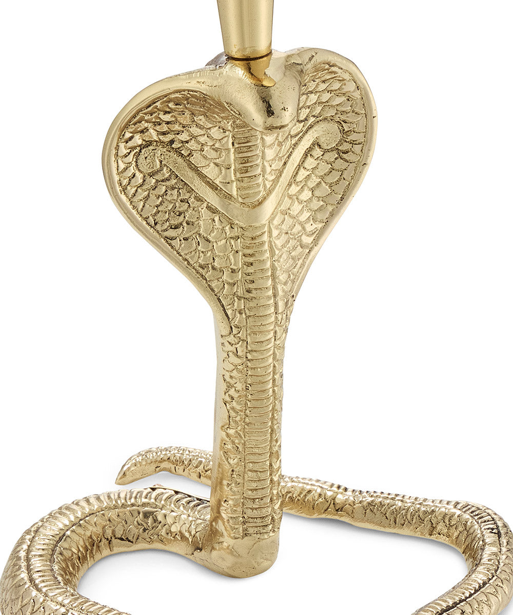 Dakota Snake Lamp - Recycled Brass Table Light