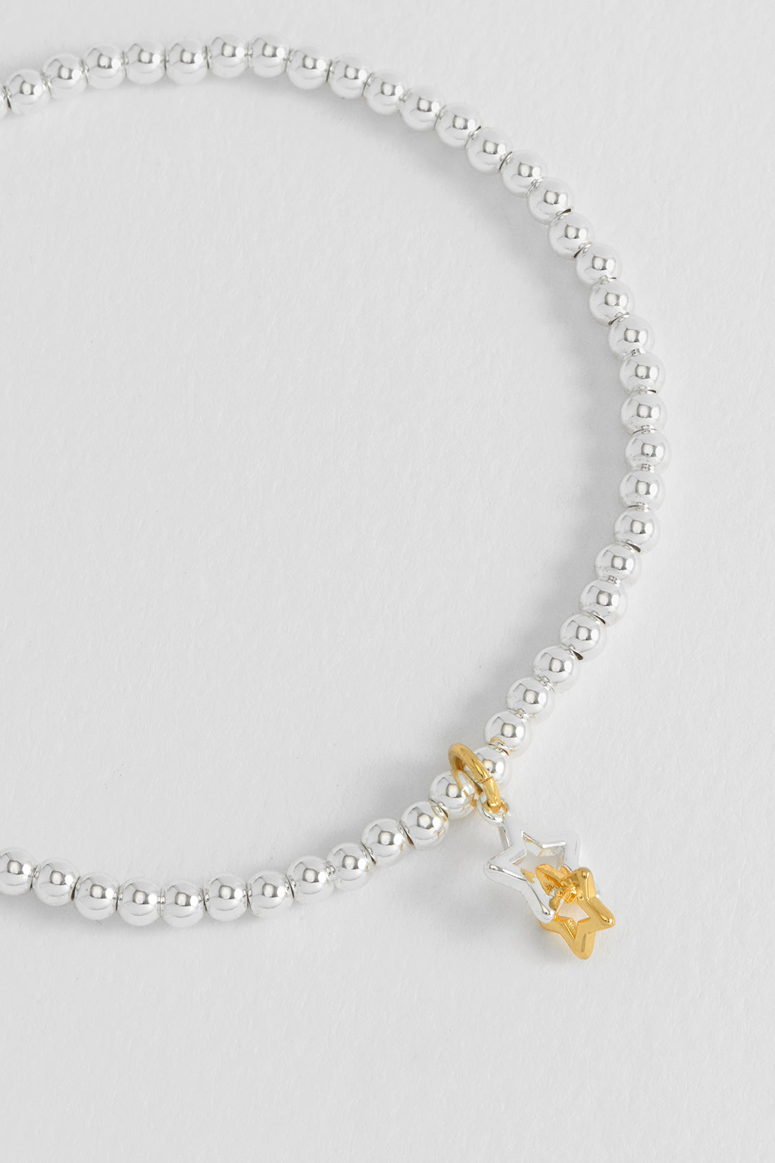 Sienna Beaded Double Star Charm Bracelet