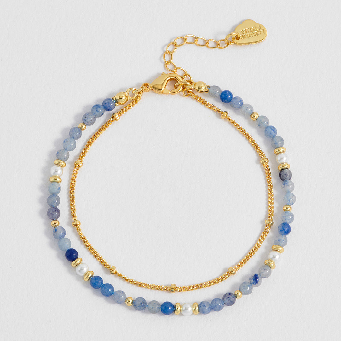 Pearl and Blue Aventurine Bracelet