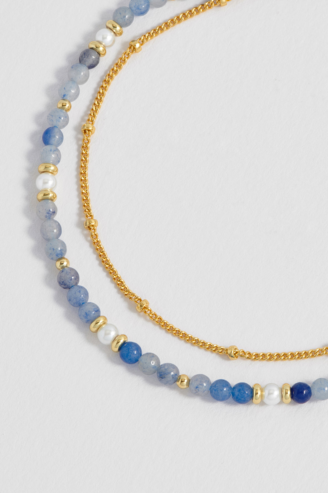 Pearl and Blue Aventurine Bracelet