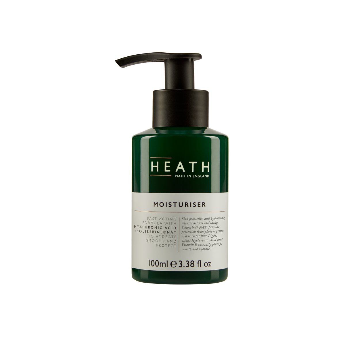 HEATH Moisturiser with Hyaluronic Acid 100ml