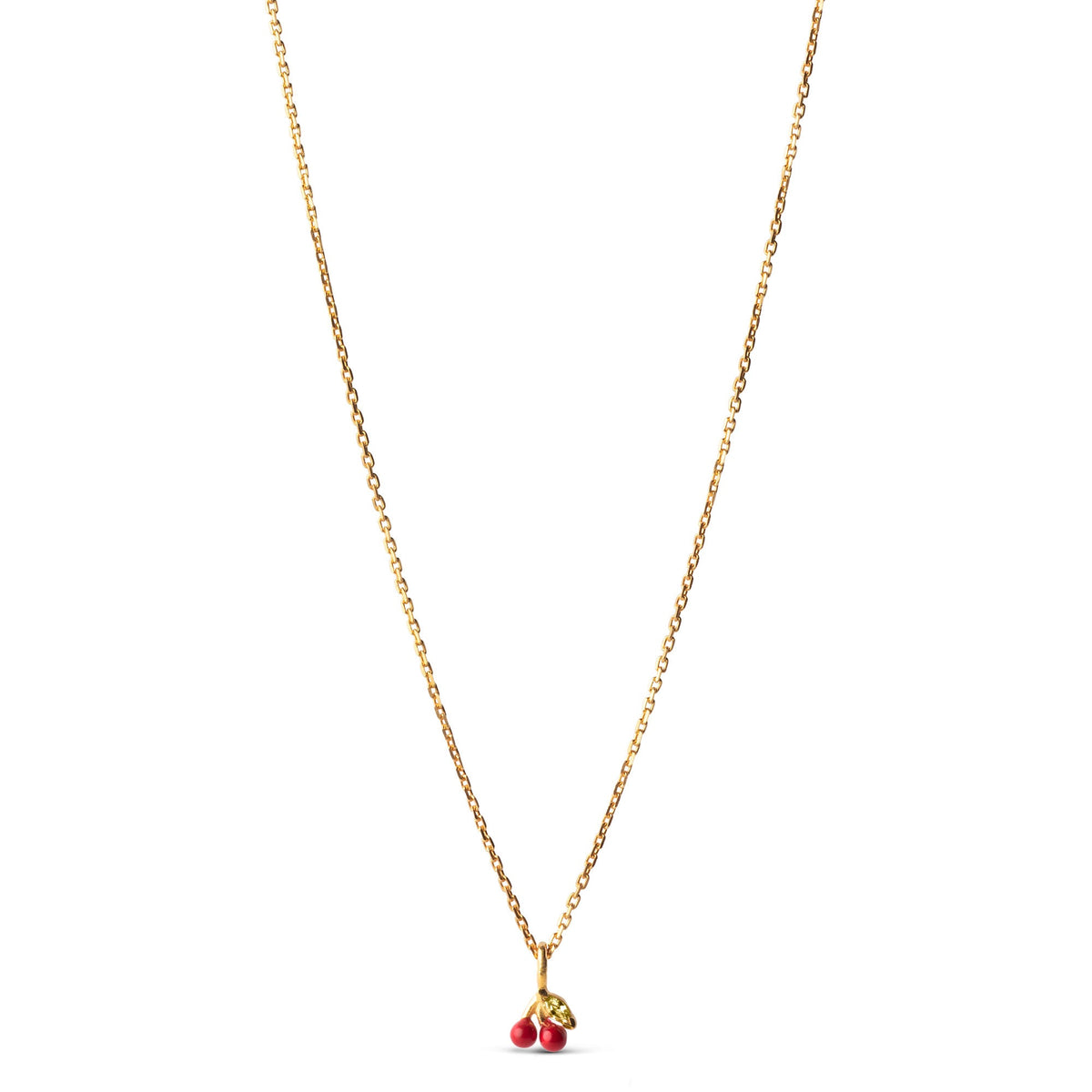 Cherry Necklace in Passionate Red