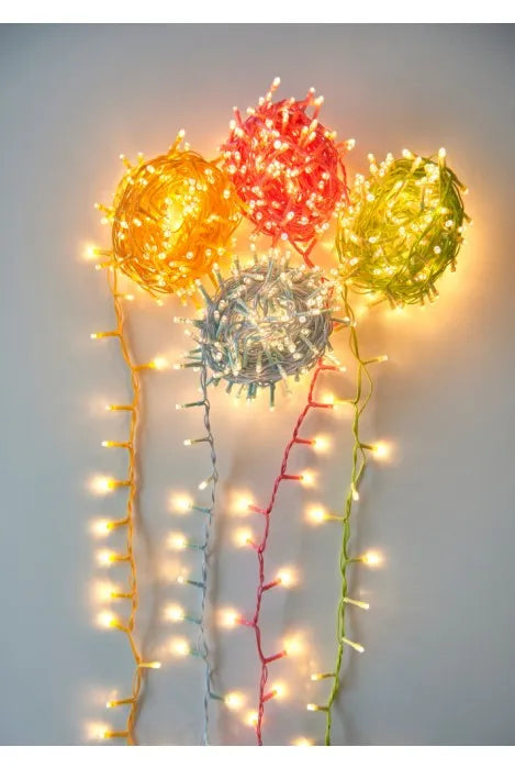 Baby Blue Pin Light with 200 Warm White LEDs