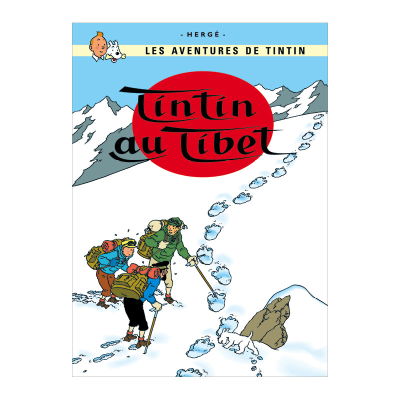 Tintin au Tibet Vintage Poster
