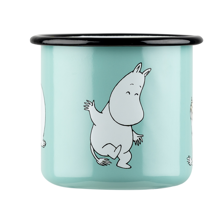 MOOMIN | Enamel Mug | Moomin, Mint | 0.37L