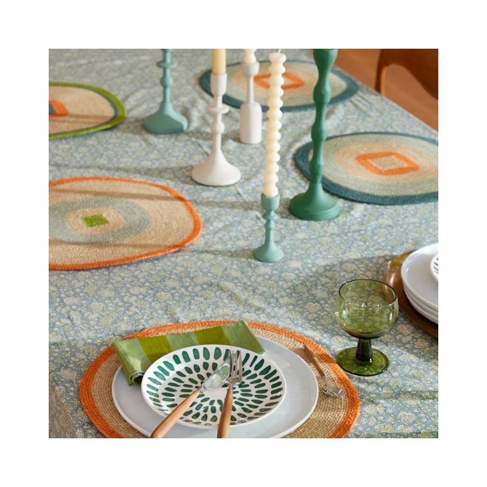 Mada Table Mat - Blue Green