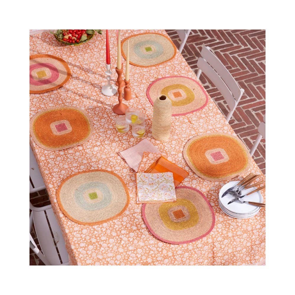 Mada Table Mat - Orange Blue