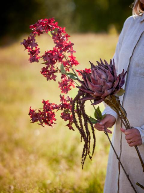 Purple Protea Stem - Artificial Flower Decoration