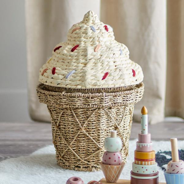 Cillie Seagrass Storage Basket with Lid