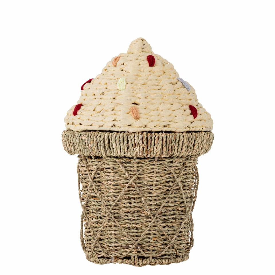 Cillie Seagrass Storage Basket with Lid
