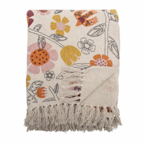 Vivielle Woven Throw with Floral Design