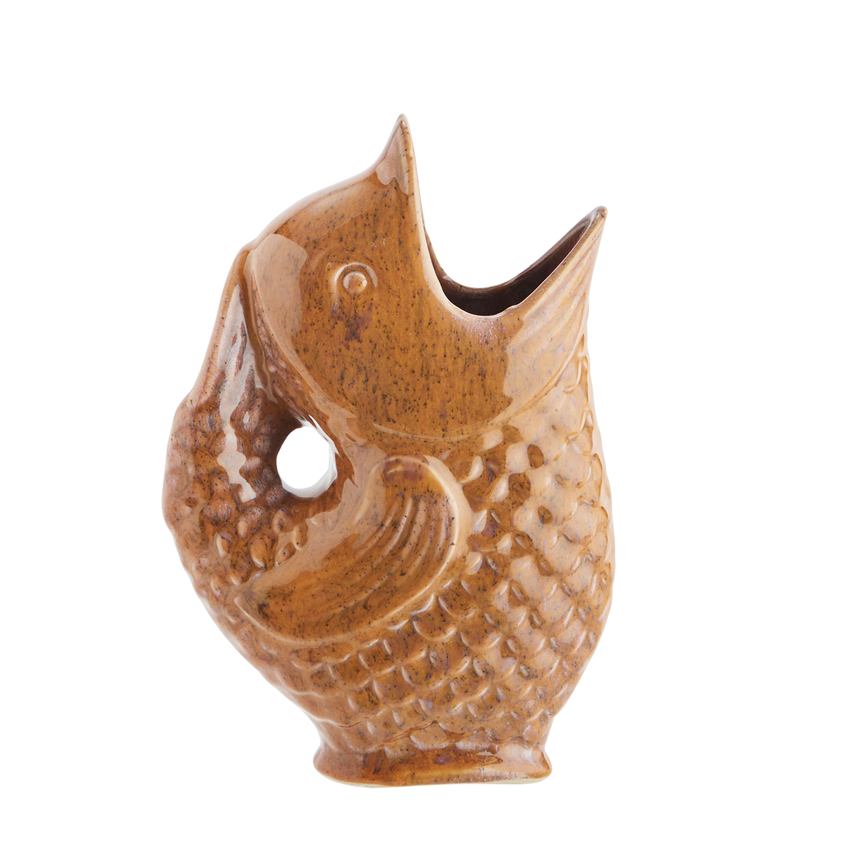 Stoneware fish vase