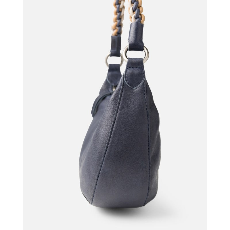 BIBA Lunas Leather Hobo Shoulder Bag