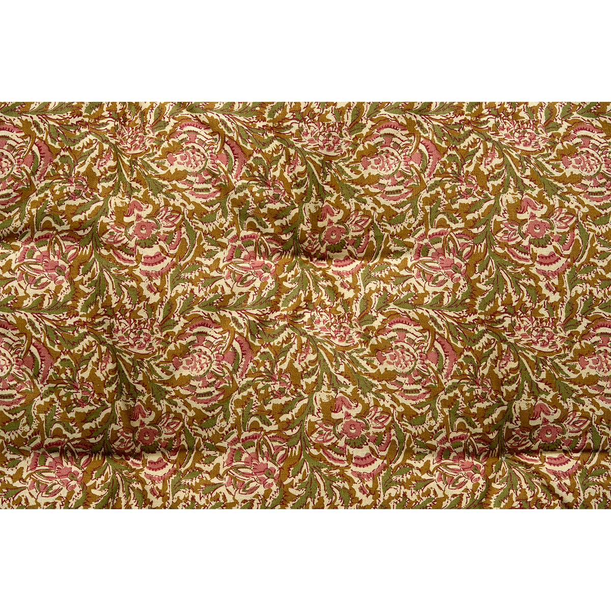 Stylish Printed Cotton Mattress in Warm Tones