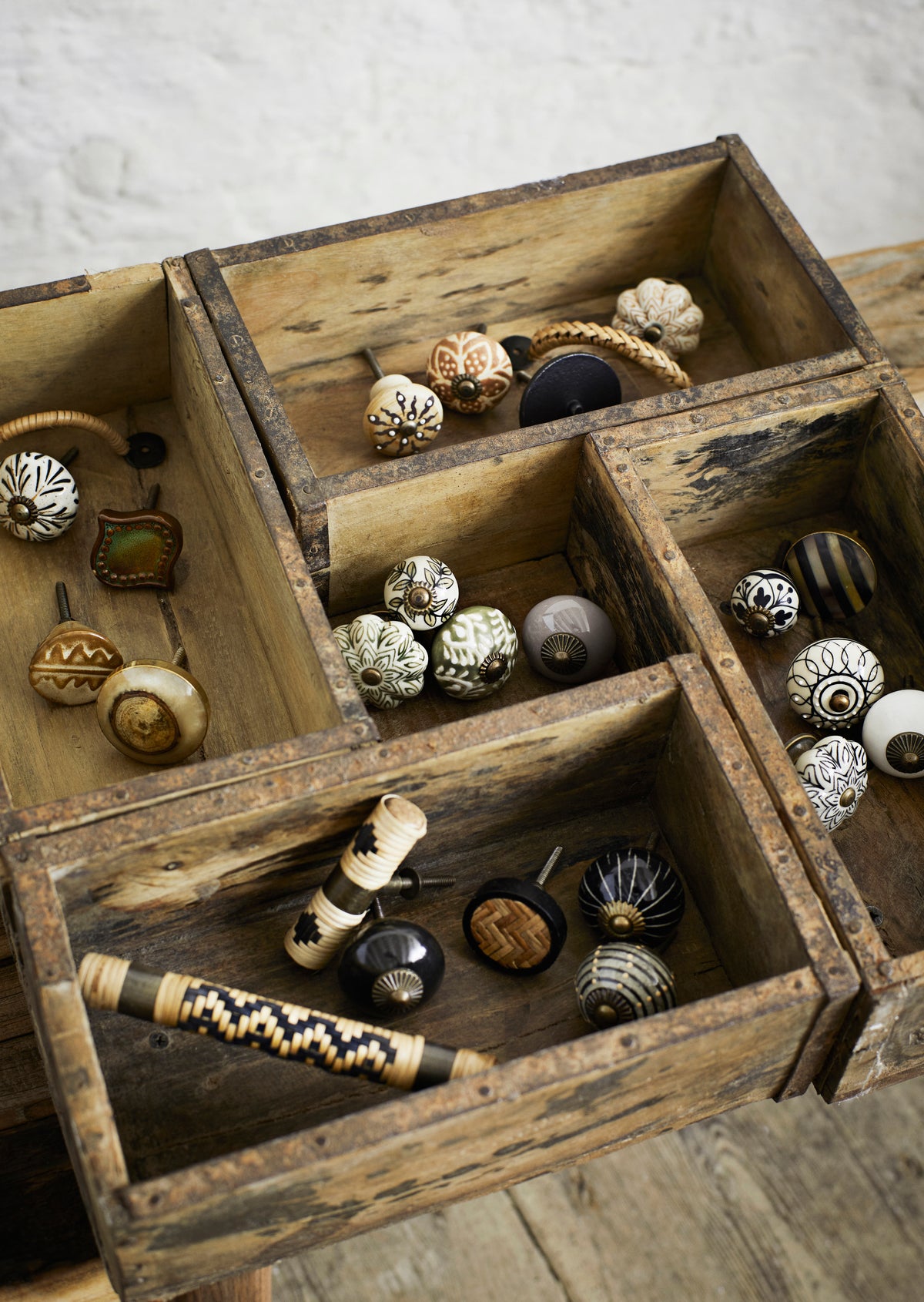 Hand-Painted Stoneware Doorknob