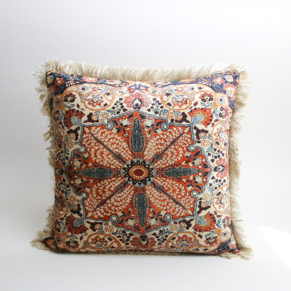 Fringed Boho Cushion