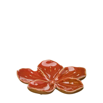 LIYA Orange Ceramic Flower Decoration