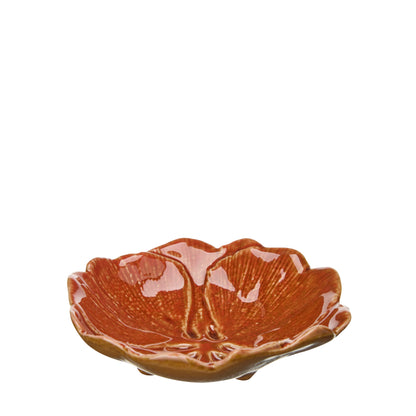 LIYA Orange Ceramic Flower Decoration