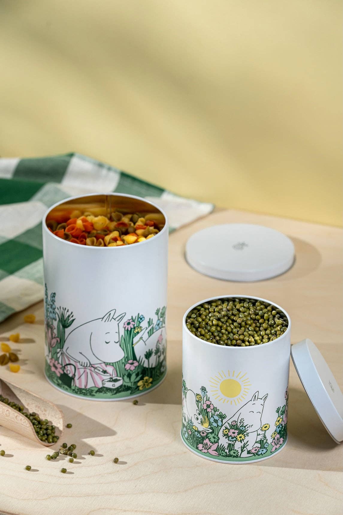 MOOMIN | Round Tin Jars | In The Garden | Set of 2