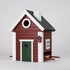 Multiholk Red Cottage Birdhouse and Feeder