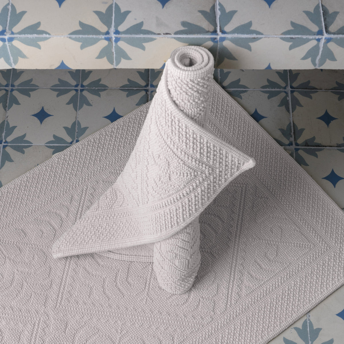 Enzo Cotton Bath Mat Craie- 54 x 64 cm
