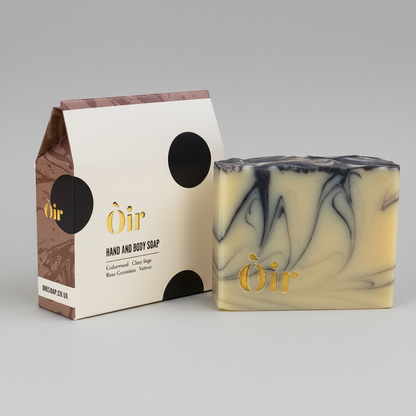 Cedarwood, clary sage, rose geranium, vetiver soap