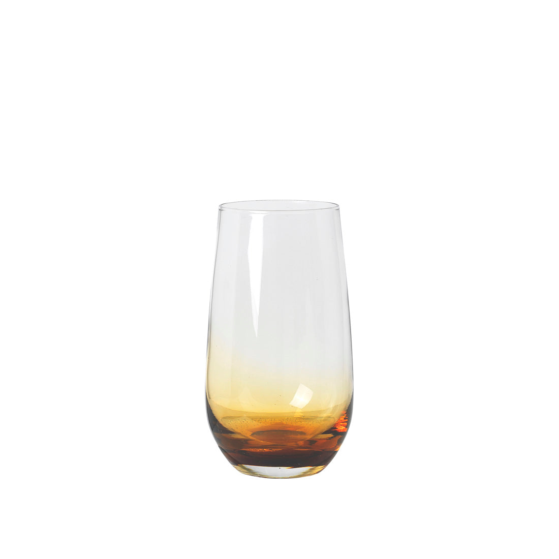 Caramel Amber Tumbler - Mouthblown Glass