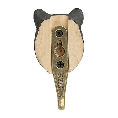 Handcrafted Black Bear Hook for Home Decor