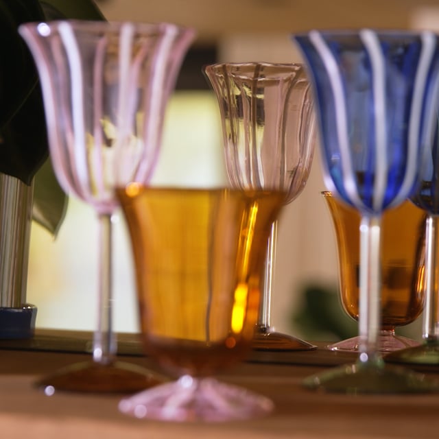 Eve Blue Wine Glasses - Set of 2