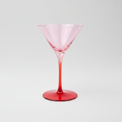Olive Martini Glass Set - 2 in Blush and Cherry