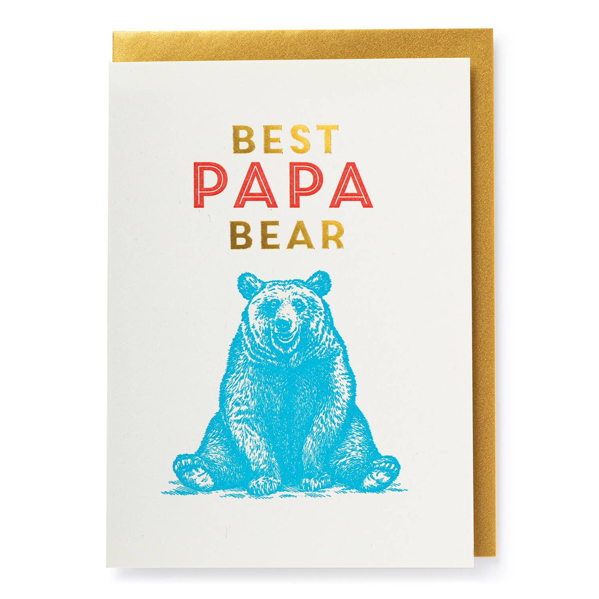 Papa Bear | Letterpress Cards | Greeting Card