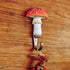 Wooden Fly Agaric Hook with Bronze-coloured Fittings