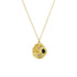 Rhode Gemstone Coin Necklace in Gold