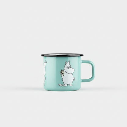 MOOMIN | Enamel Mug | Moomin, Mint  | 0.37L
