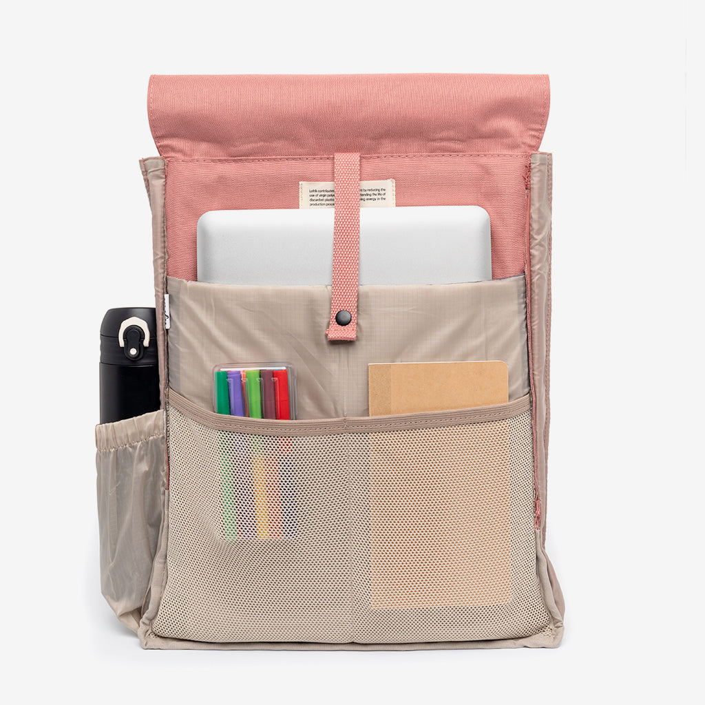 Dust Pink Handy Backpack with Padded Sleeve