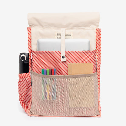 Slim Orange Backpack with Padded Laptop Sleeve