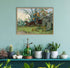 Musk Deer Art Print with Lush Greenery