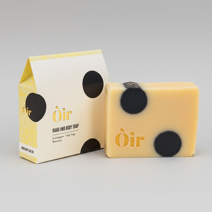 Lemongrass, clary sage, rosemary soap