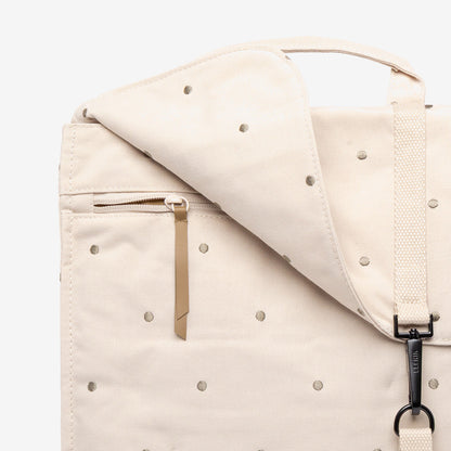Ecru Dots Handy Backpack